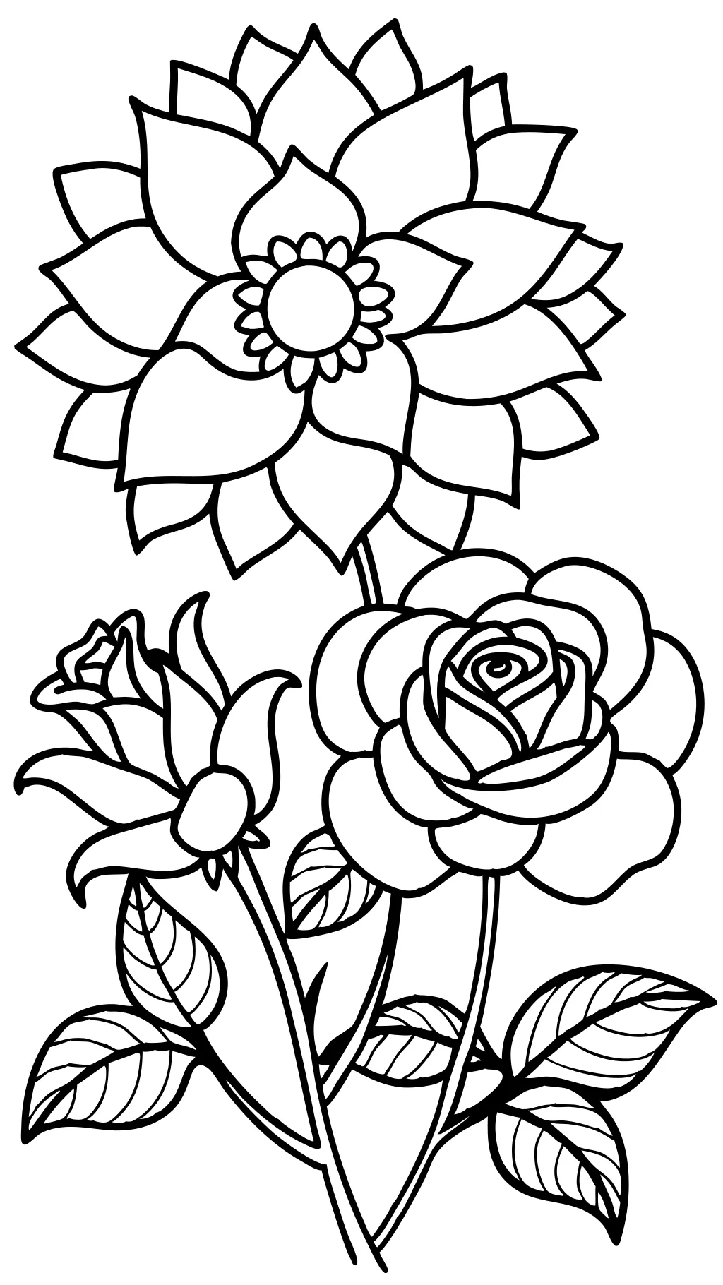 free color pages flowers